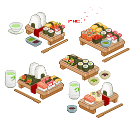 Sushi blocks