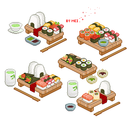 Sushi blocks