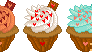 Valentine Swirlies Cupcakes