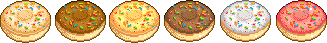 Donuts with pixel sprinkles