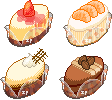 Oval cakes by Ice-Pandora