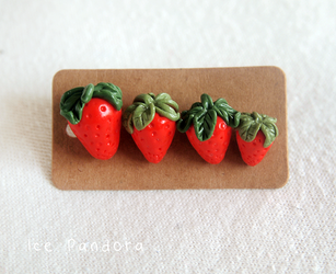 Sweet miniature strawberries