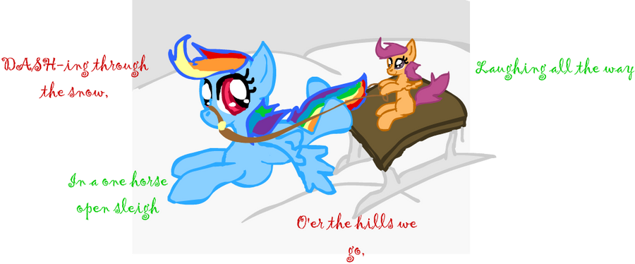 DASH-ing through the Snow with Scootaloo