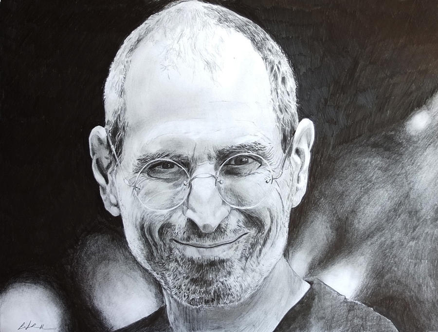 Steve Jobs Portrait . SPEED DRAWING ITALIA