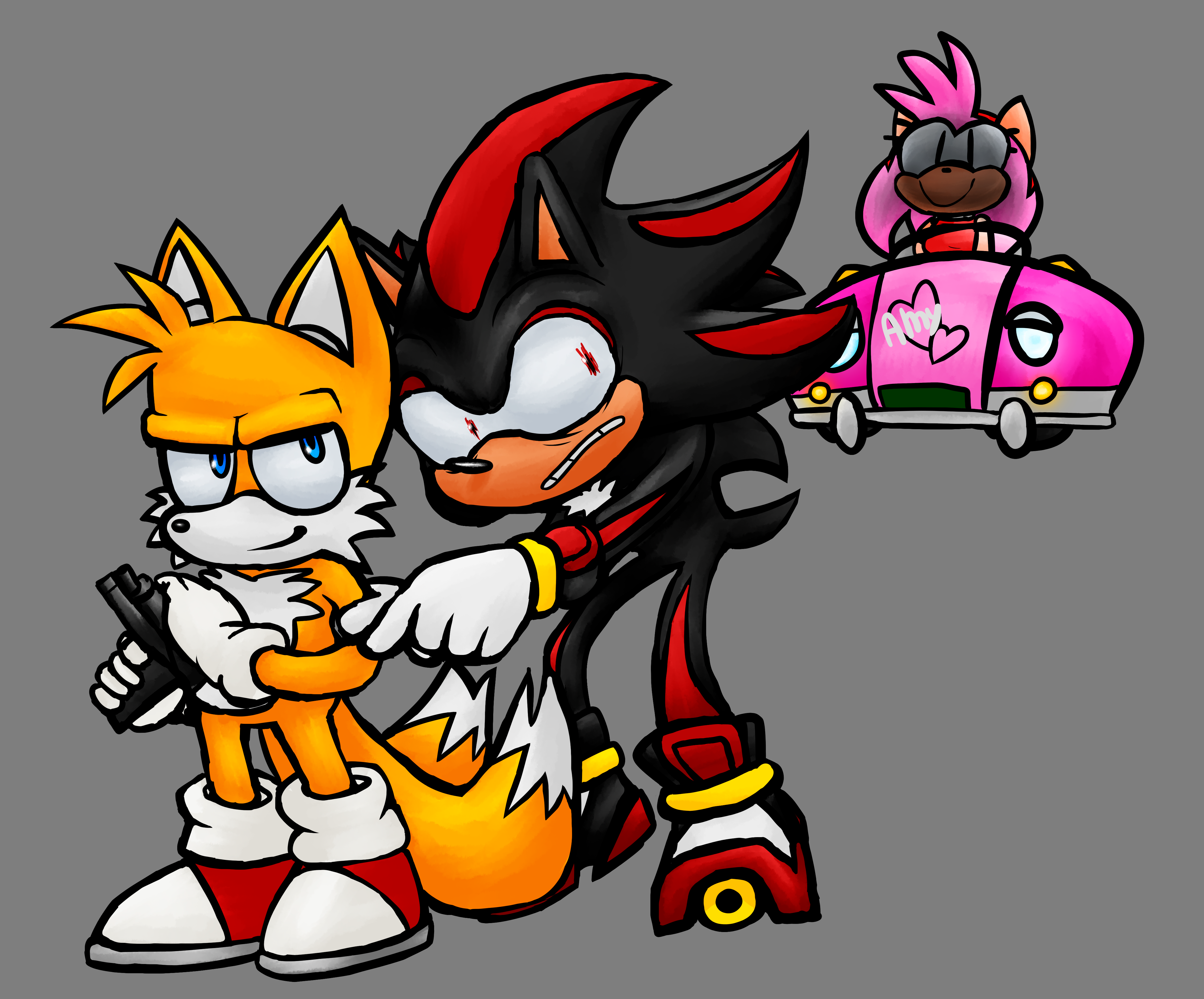 Shadow and Amy VS DeviantArt (FT Tails) 