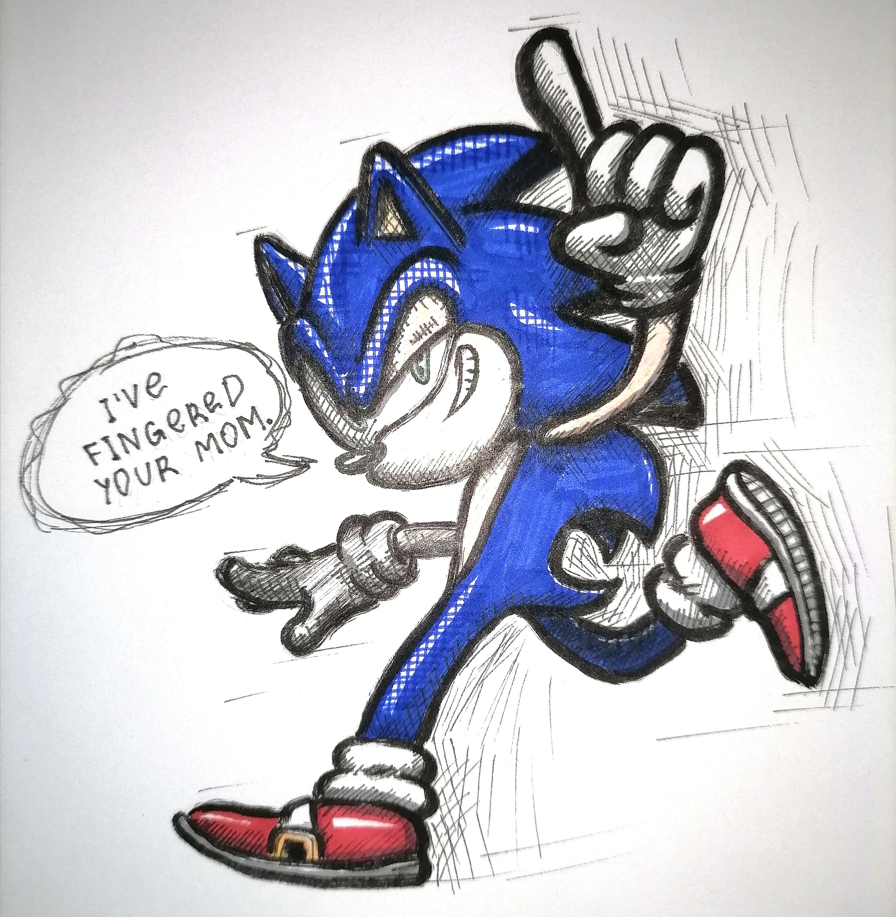 old mecha sonic mk1 doodle by TyuleninSFD on DeviantArt