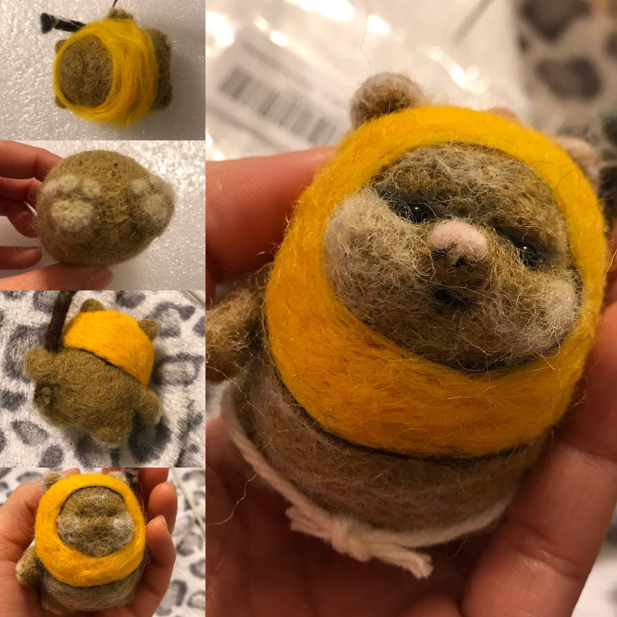 Needle Felted Ewok