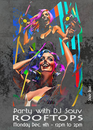 Poster Party with DJ Souv at Rooftops 01