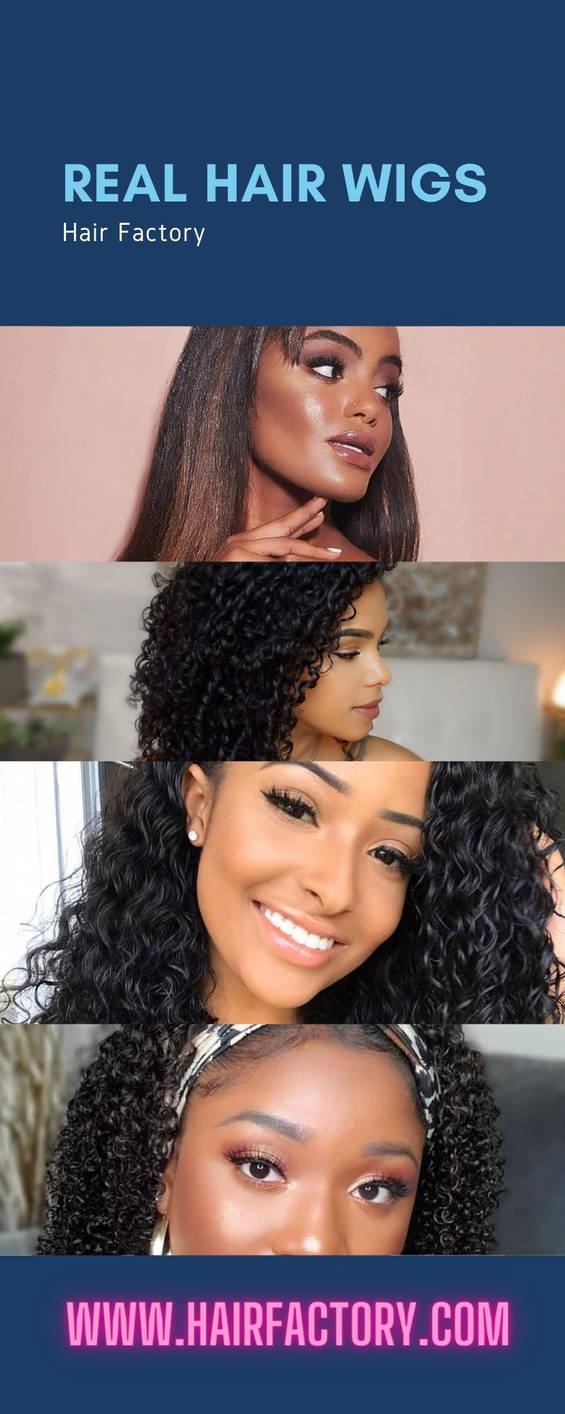 Beautiful Best Real Hair Wigs Scene Illustration Beautiful Best Real Hair Wigs Scene Illustration