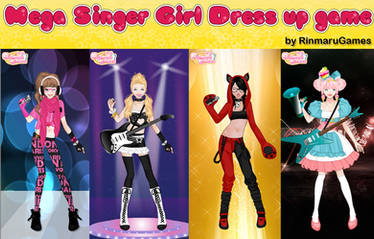 Mega singer girl dress up game