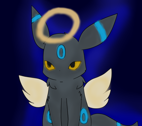 Angel Umbreon (redrawn)