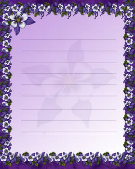 Purple Stationary by JunkbyJen