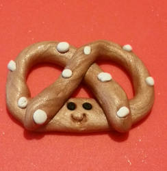 Polymer Clay--Pretzel