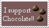 I Support Chocolate Stamp by JunkbyJen