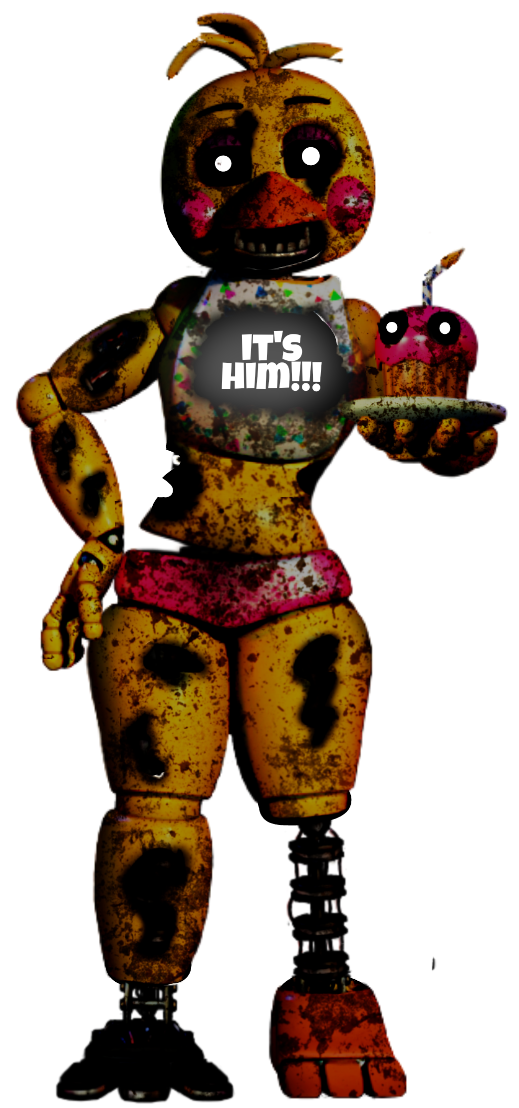 Toy Chica Png - Scary Chica Five Nights At Freddy's, Transparent