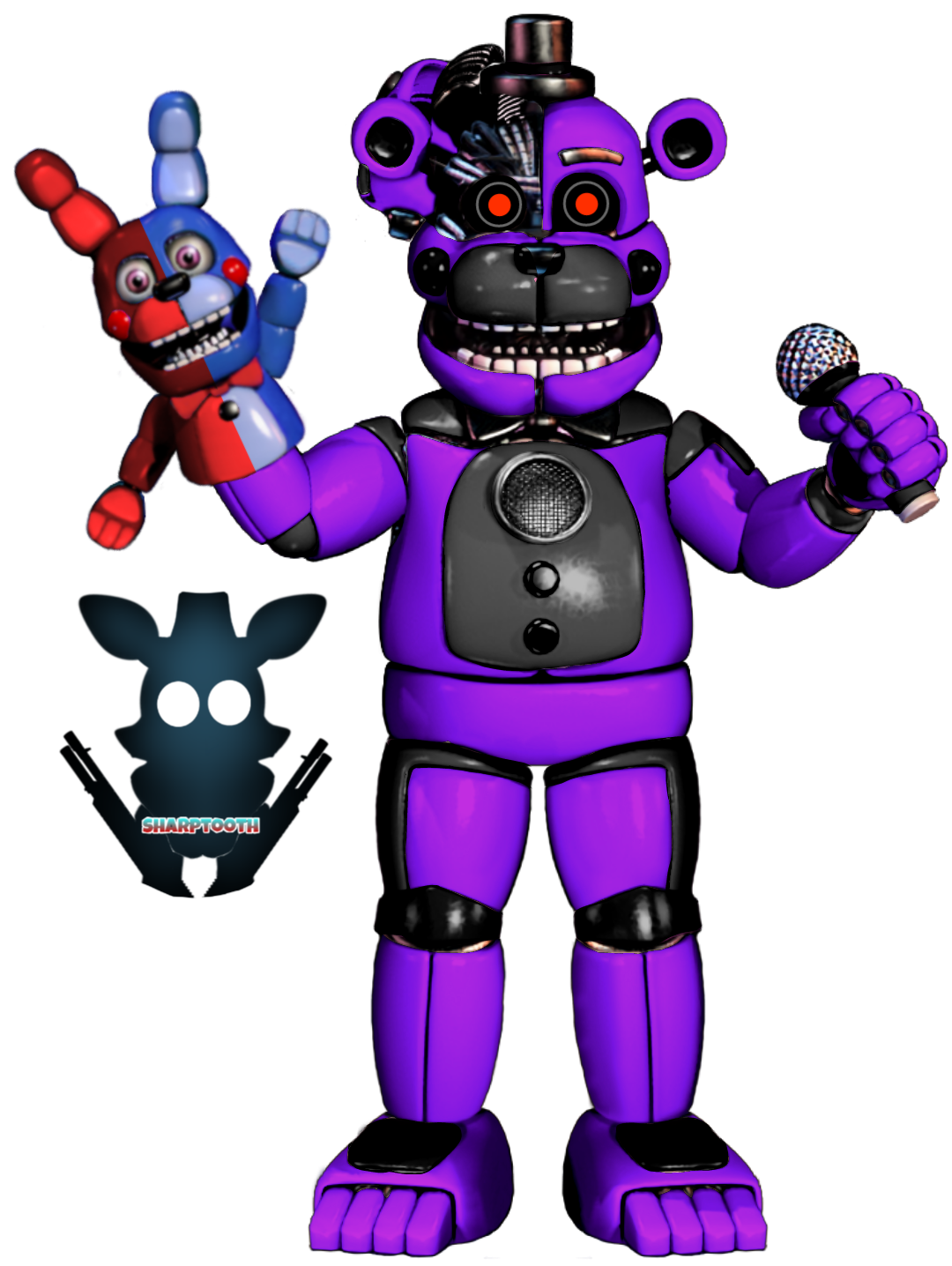 FNaF SB Ruin Glamrock Bonnie by aleskywalker20 on DeviantArt