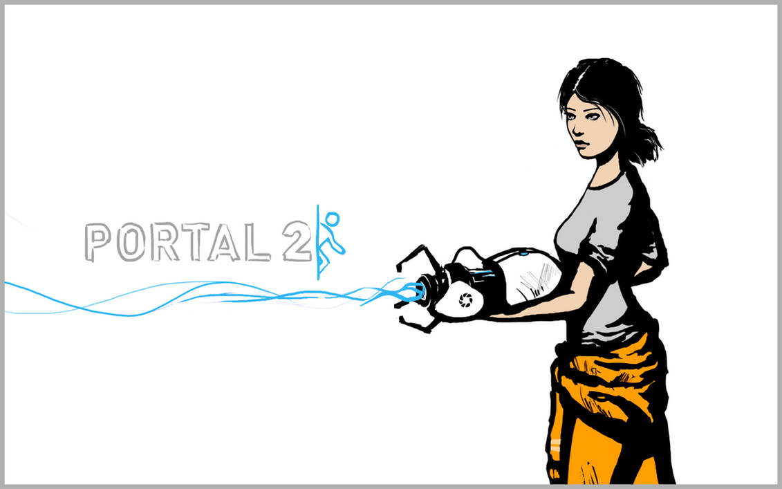 Portal 2 Wallpaper - Chell by Dan-the-builder on DeviantArt