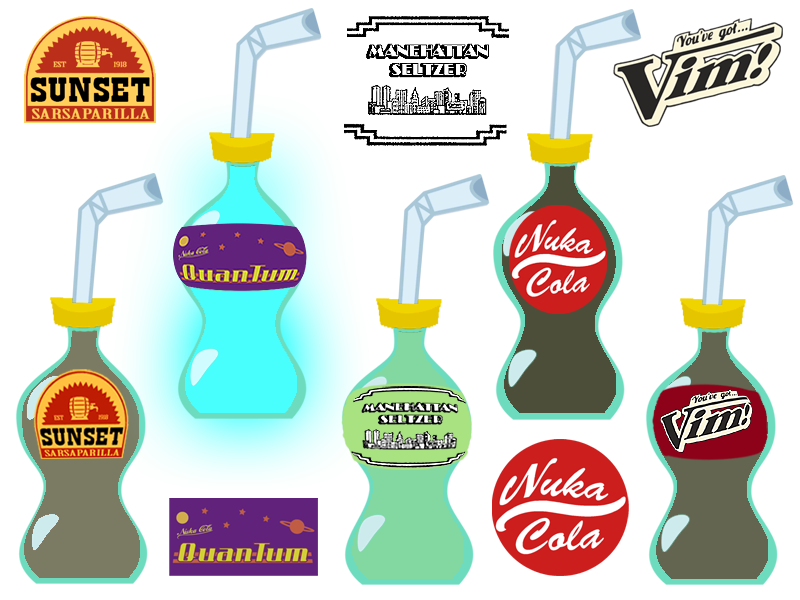 Mlp Soad MLP-Fallout crossover soda bottles by shadesmaclean on DeviantArt