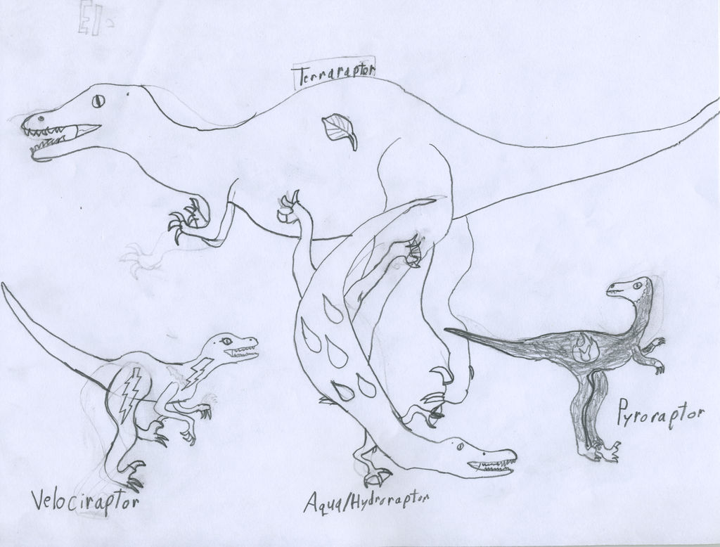 Elemental Raptors Elemental Raptors by Terraraptor on DeviantArt