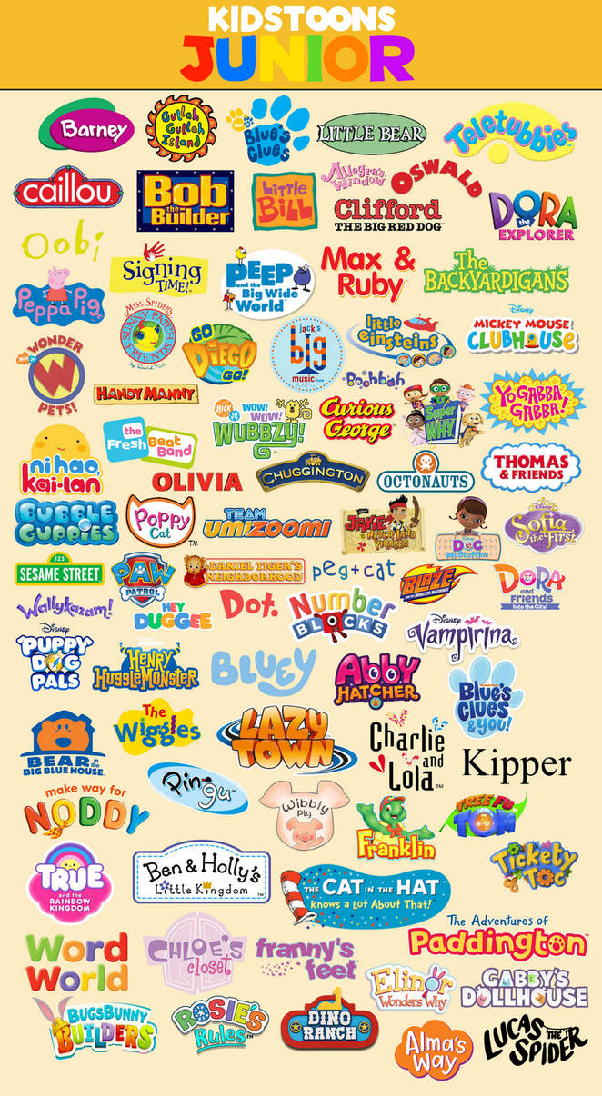 Program Lineup Full Deviantart Kidstoons Junior The Full Lineup by Jaidenscoolartworks on DeviantArt