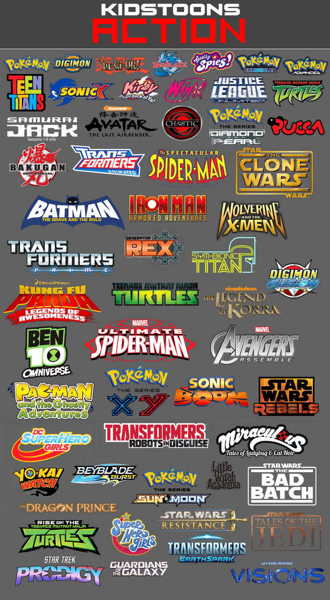 Program Lineup Full Deviantart Kidstoons Action The Full Lineup by Jaidenscoolartworks on DeviantArt
