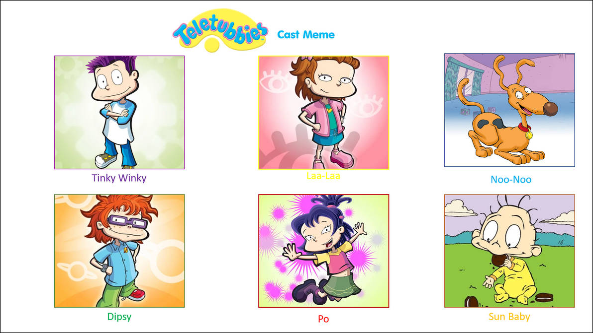 Teletubbies Recast Meme (Rugrats/AGU version) by Jaidenscoolartworks on ...
