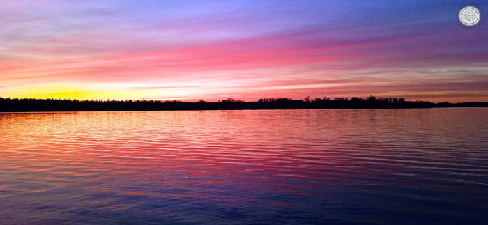 Sunset, Lake, Sweden, Kronoberg, No Filter, No AI.