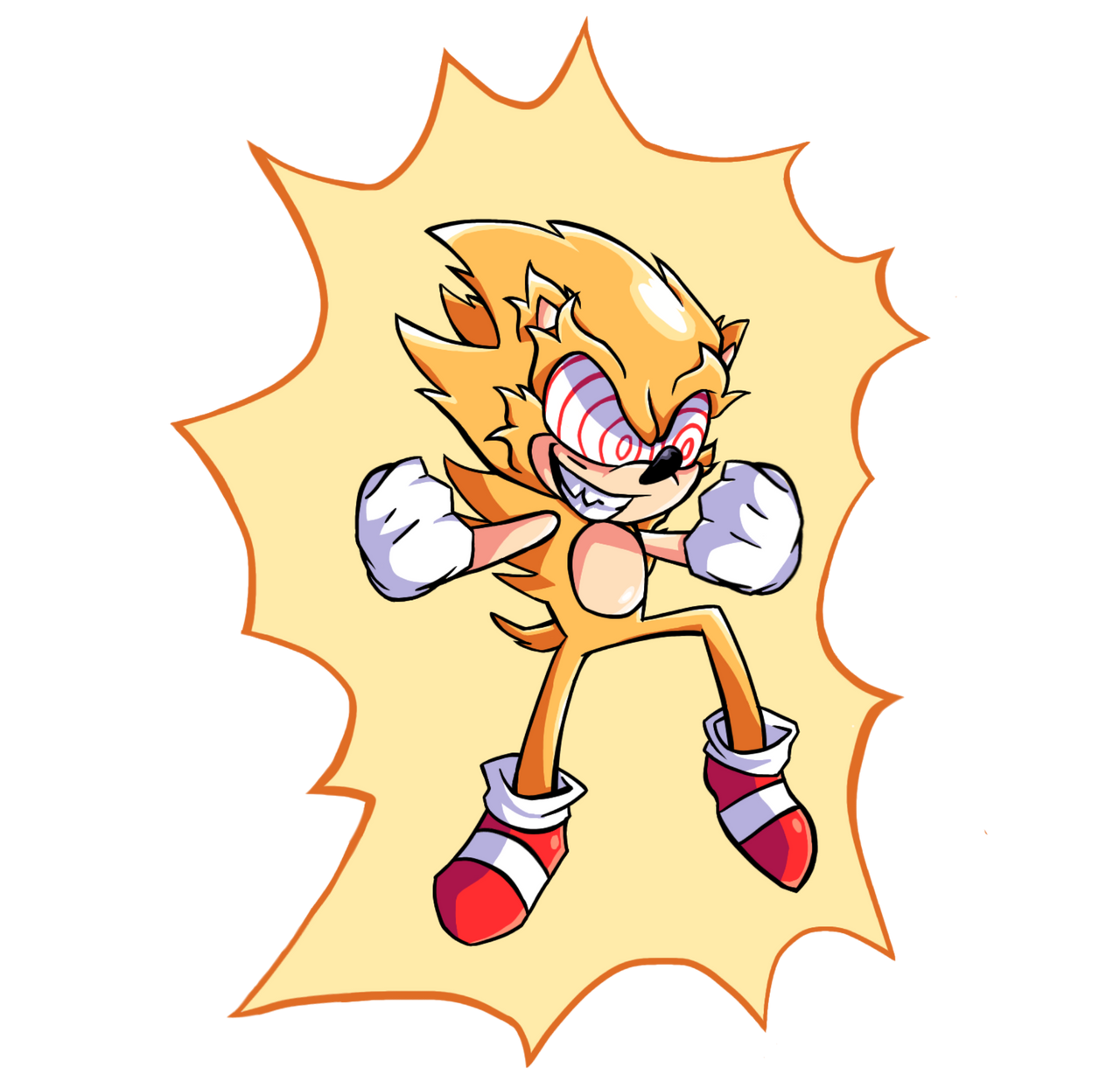 Fleetway Super Sonic Remake By Kaikinartist On Deviantart