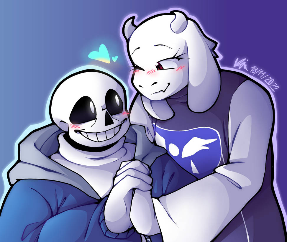 Sans and Toriel bc I ship em by KaikinArtist on DeviantArt