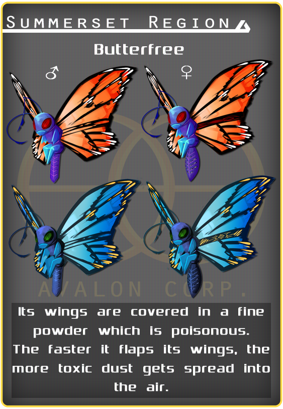 Summerset Regional Dex: Butterfree