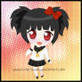 Chibi red-eyed girl