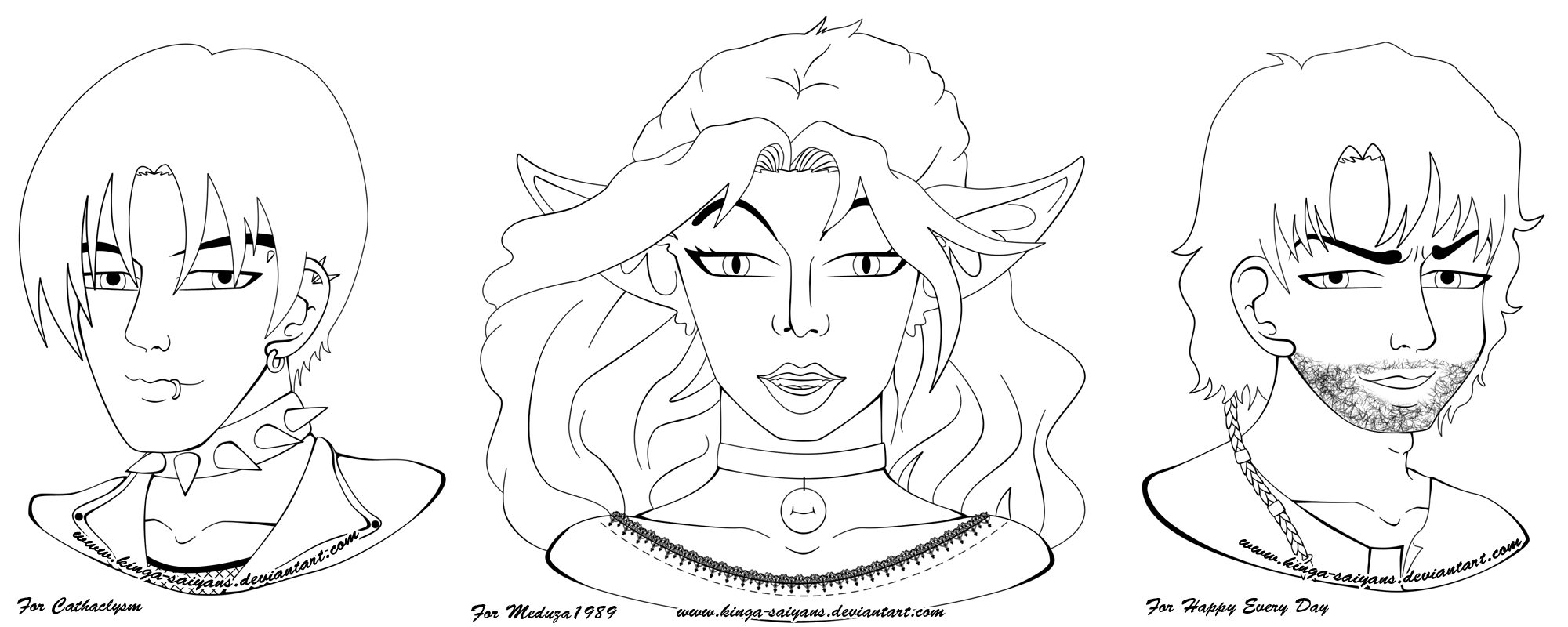 CP: Lineart for Cathaclysm Meduza Happy Every Day