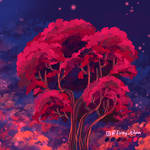 Red Pink Tree - day 12 by fireytika