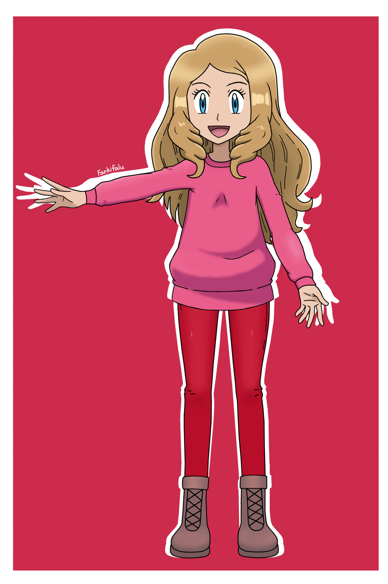 Pokemon Trainer Serena (Contest Outfit) by FankiFalu on DeviantArt