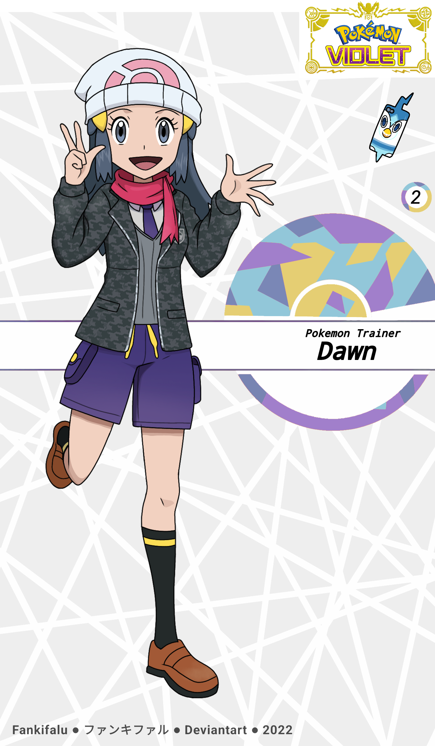 Pokemon Trainer Dawn (Violet Version) by FankiFalu on DeviantArt