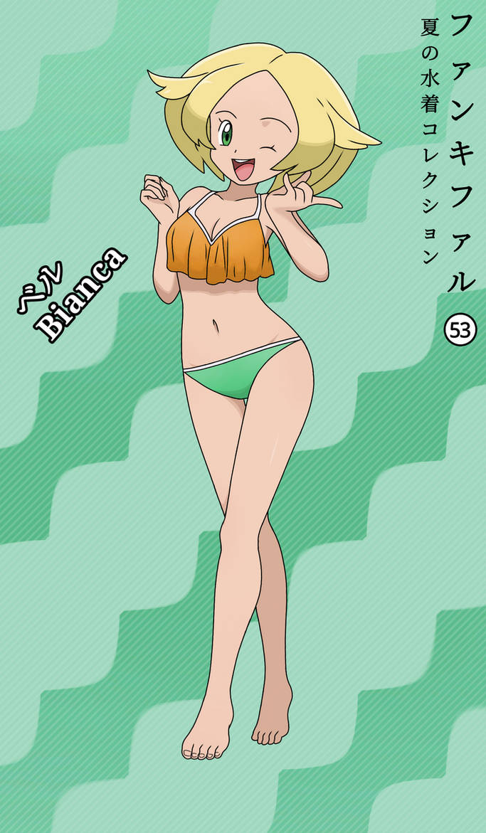 Comm: Pokemon Trainer Bianca (Swimsuit Version) by FankiFalu