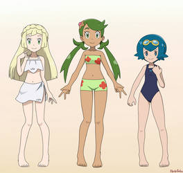 BrComm: Alolan Girls Swimsuit