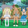 Birthday Comm: Alolan Girls (Sitting on Bench)