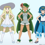 Comm: Alolan Girls (Hero Time)