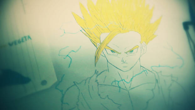 my drawing-gohan ssj2 (meu desenho-gohan ssj2)