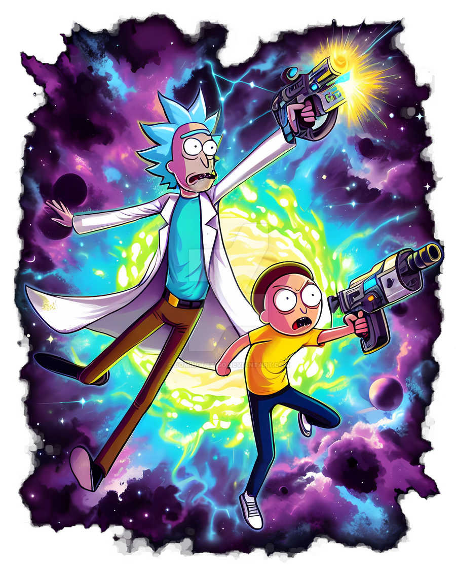 Rick and Morty HD Wallpaper - Intergalactic Adventures by patrika