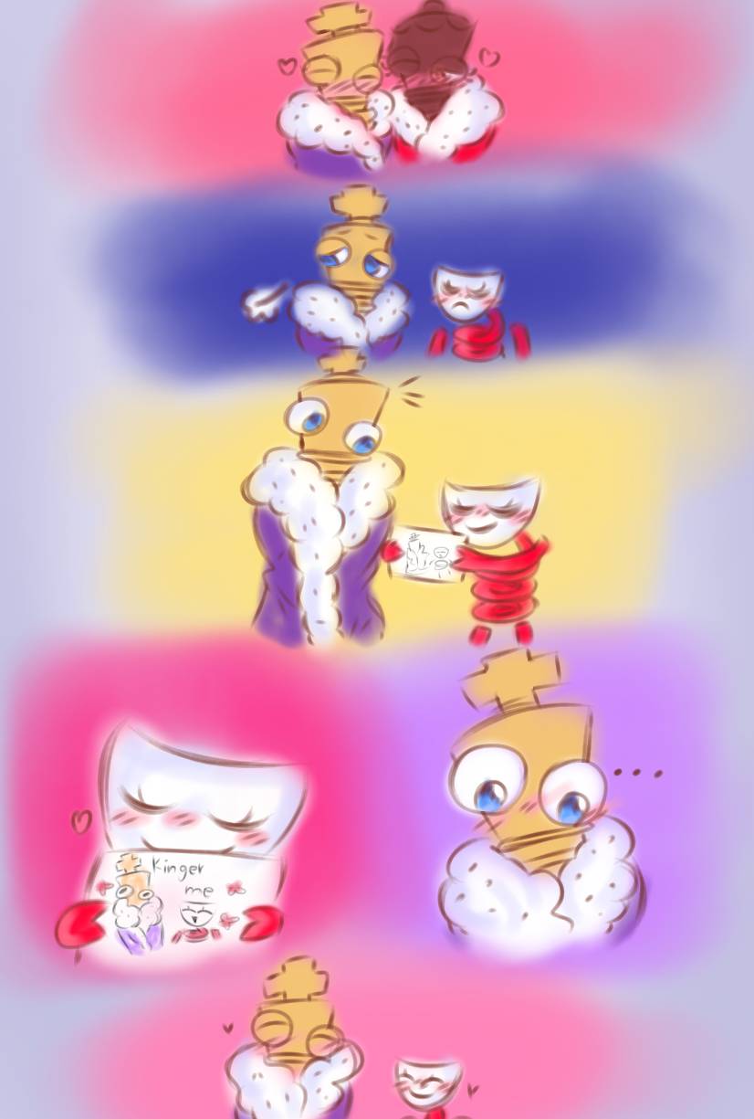 kinger and gangle are best friends^^ by maryhasagreenheart on DeviantArt