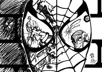 Death of Spiderman Inks