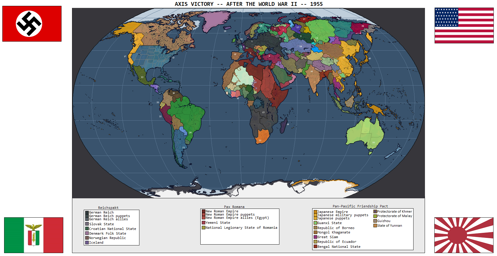 AFTER THE WAR - AXIS VICTORY - 1955 (ONLY MAP) by parya7 on DeviantArt