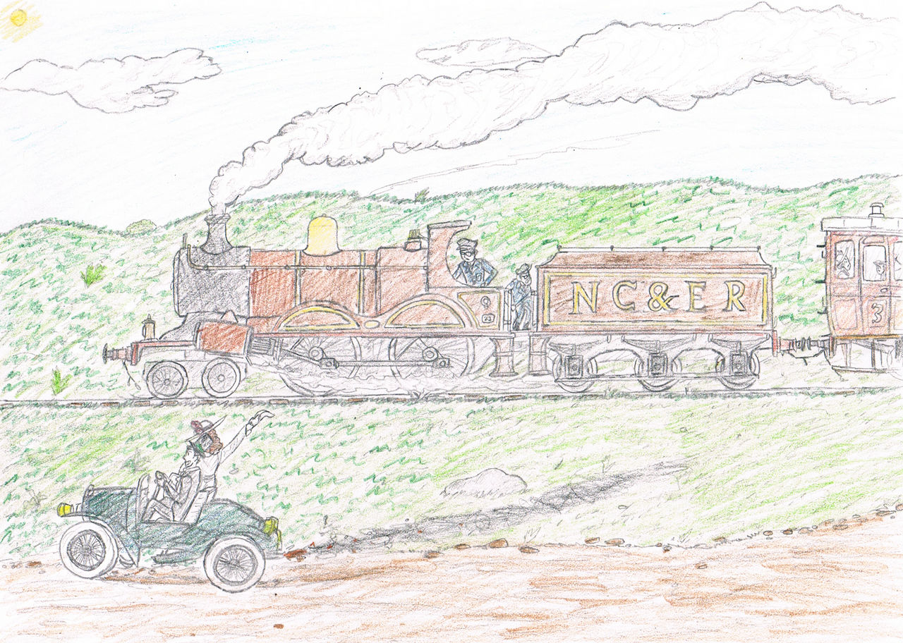 Person Racing A Train Motorcar Racing a Train by InspectorCake on DeviantArt