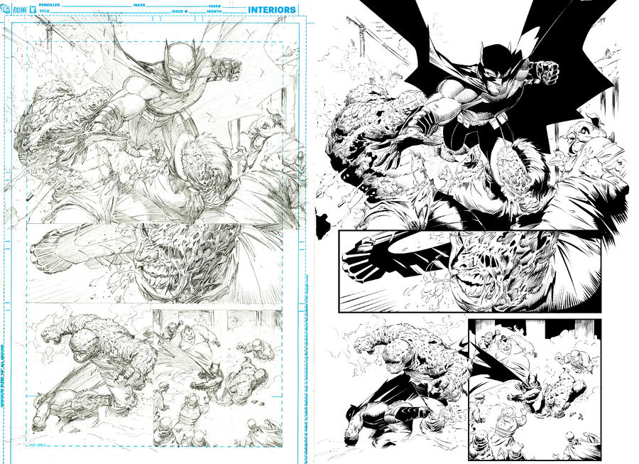 Batman Greg Capullo pencils Farnk Arvizu inks ii by Colorzoo on DeviantArt