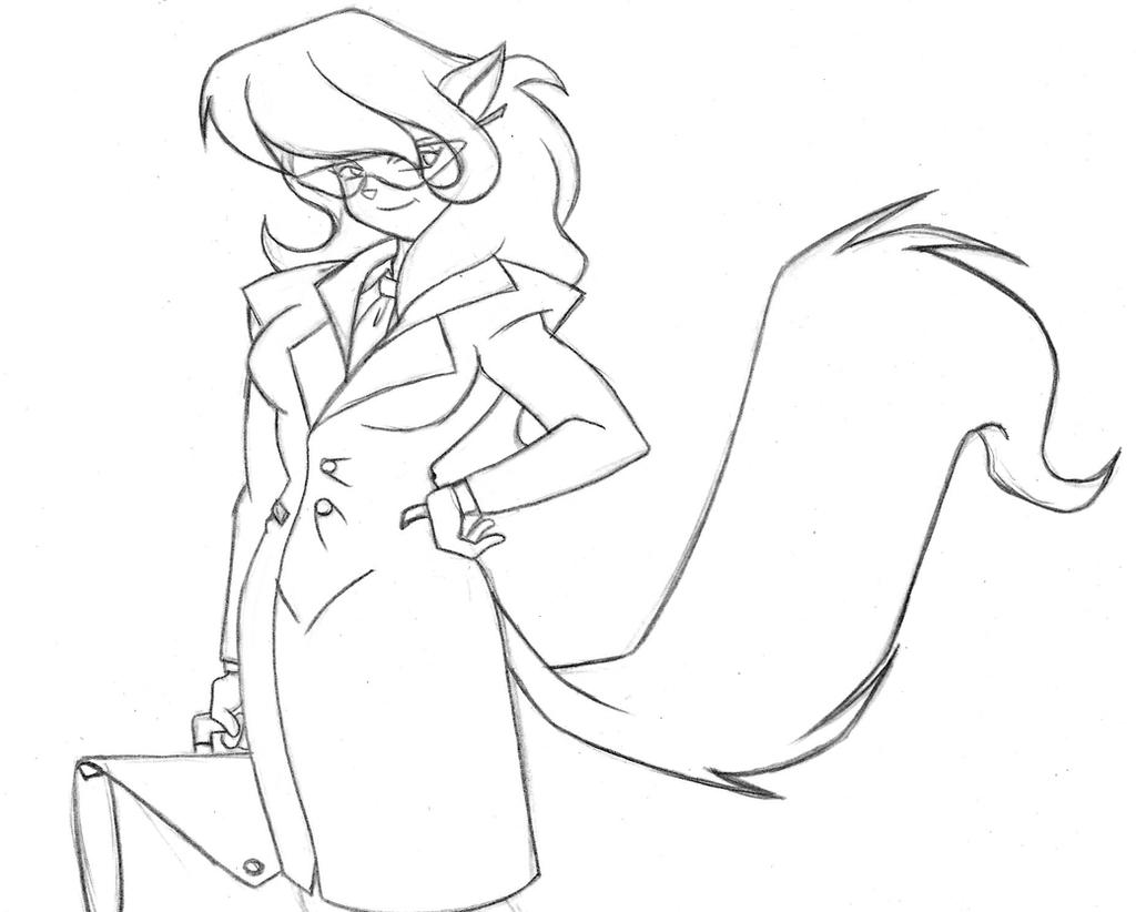 Sketch: Calico (Callie) Briggs