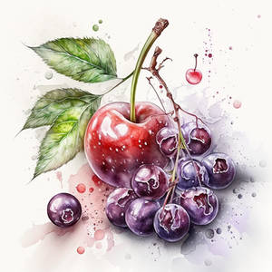 Cherrypurple Watercolor