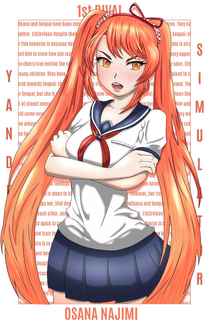 Osana najimi YANDERE SIMULATOR by NightMewlody on DeviantArt