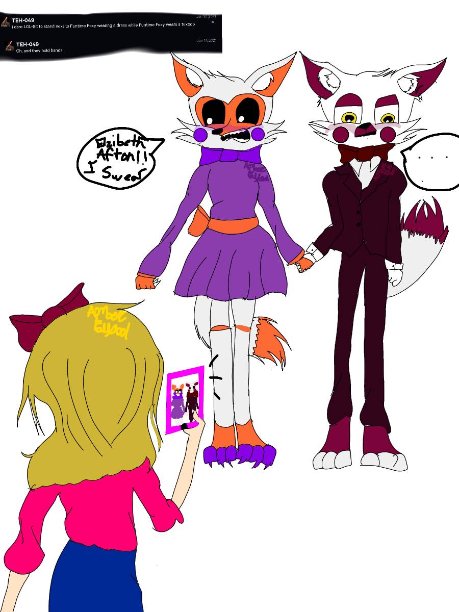 Lolbit X Fredbear por AsktheMangles.deviantart no @DeviantArt papel de  parede HD